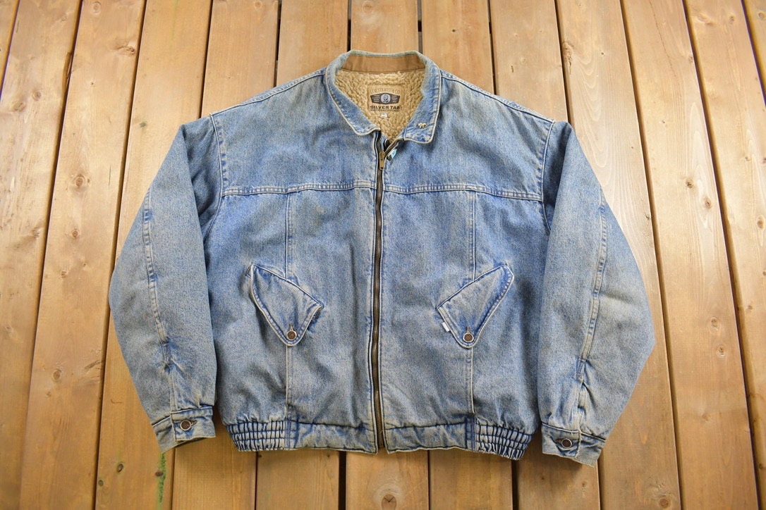 Vintage 1990s Levi's Silver Tab Sherpa Jean Jacket