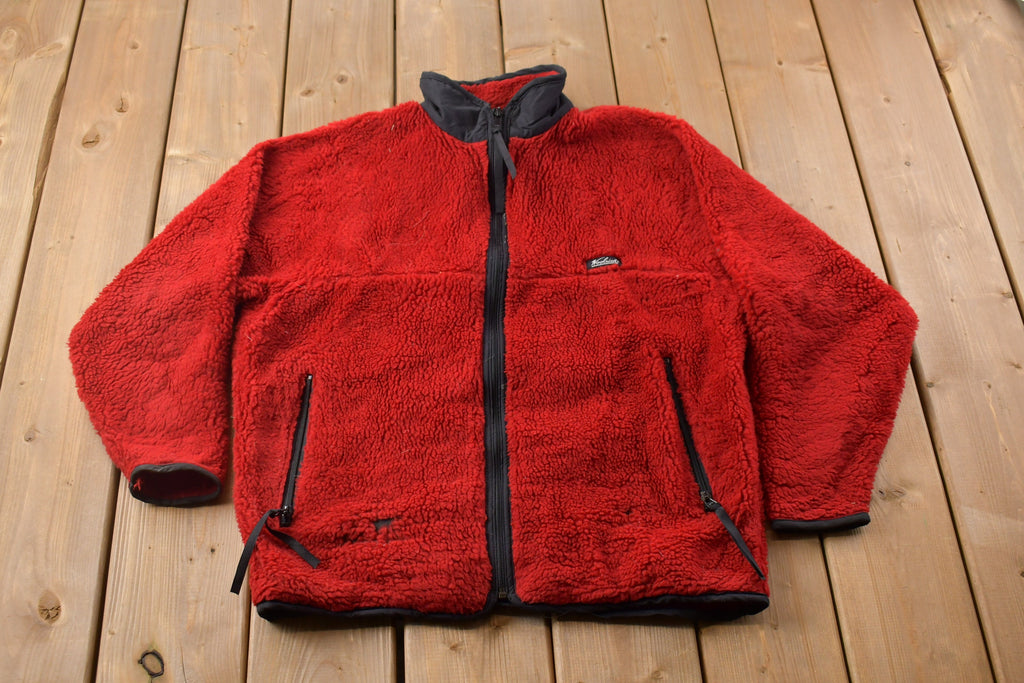 Vintage 1990s Woolrich Fleece Zip Up Sweater