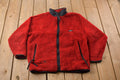 Vintage 1990s Woolrich Fleece Zip Up Sweater