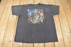 Vintage 1992 Bad To The Bone Single Stitch 3D Emblem T-Shirt Made In USA Size XL