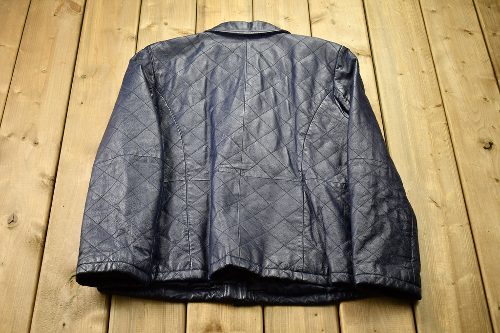 Vintage 1990s Chadwick's Quilted Leather Jacket