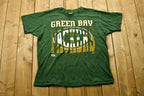 Vintage 1990s Greenbay Packers T-Shirt , Single Stitch , NFL , 90s Streetwear , Athleisure , Sportswear