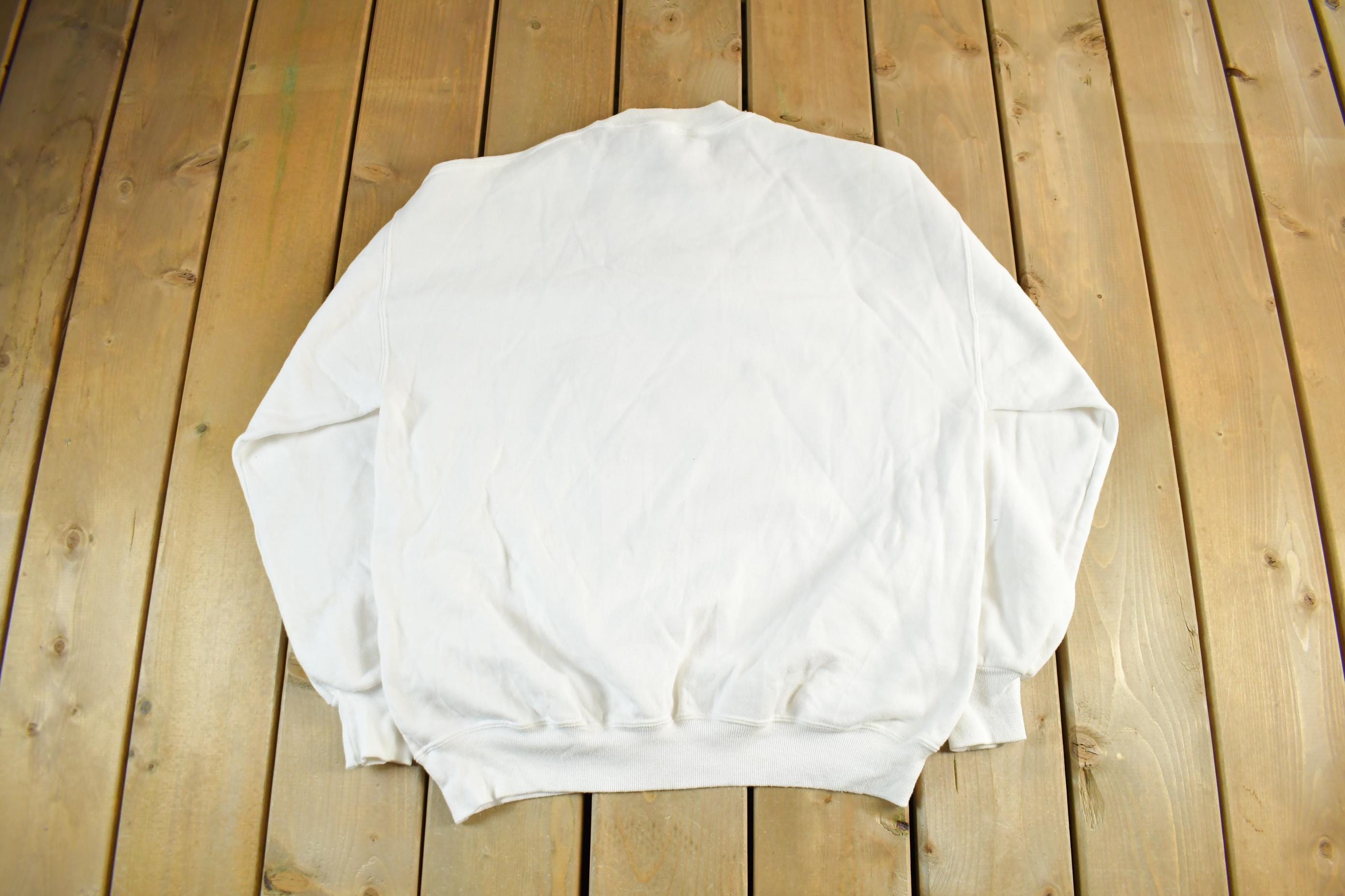 Vintage 1990s Shakra Shirts Infinity Sign Graphic Crewneck Sweatshirt Men's Large