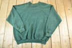 Vintage 1990s FOTL Blank Souvenir Olive Crewneck Sweatshirt Made In USA