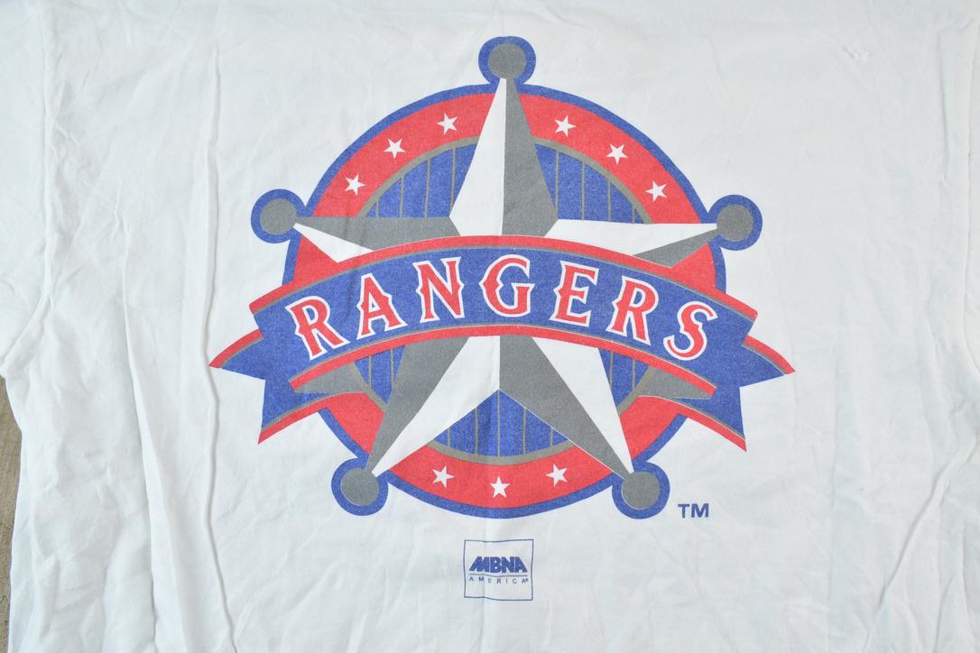 Vintage 1990s Texas Rangers MLB Graphic Pro Weight T-Shirt