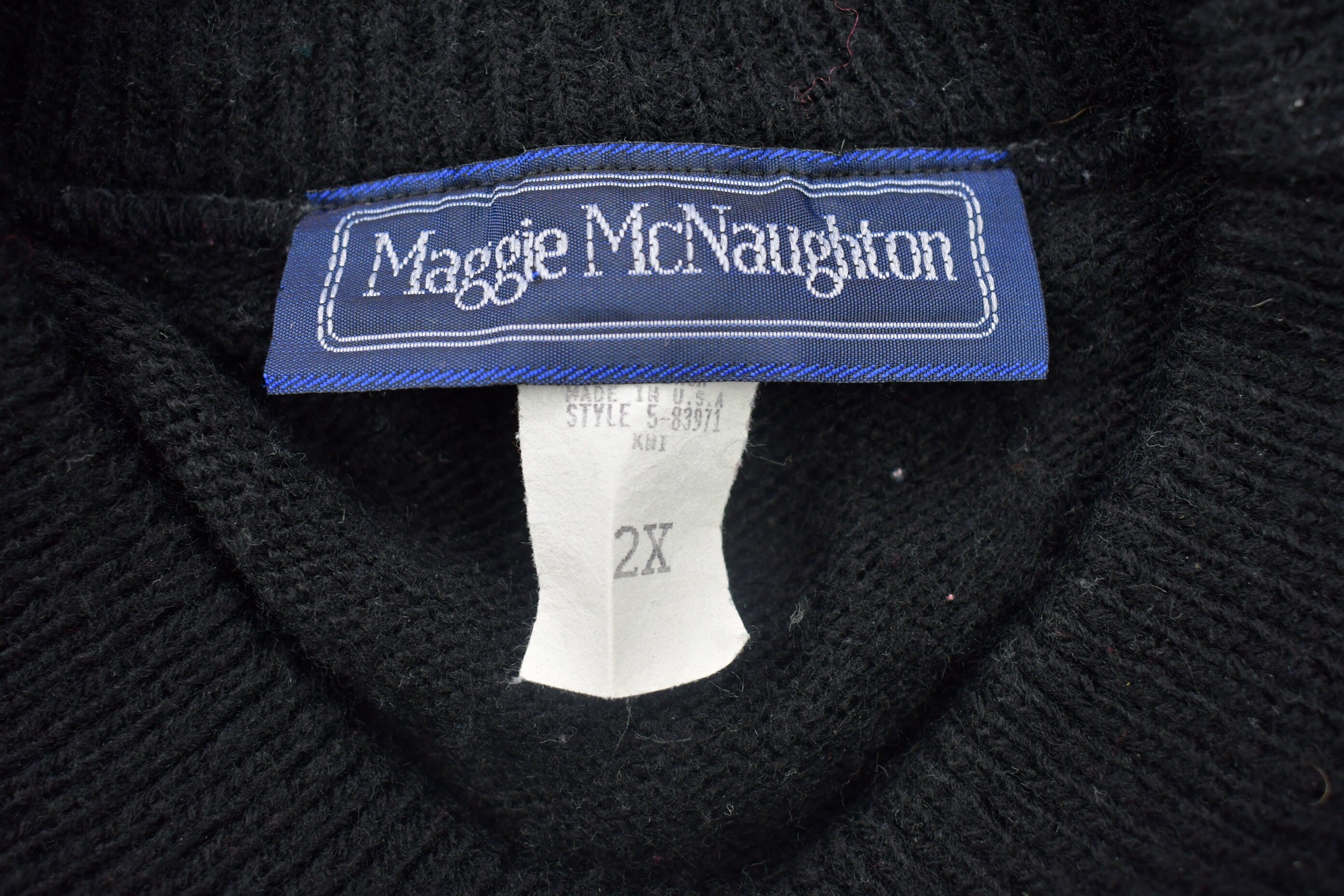 Vintage 1990s Maggie McNaughton Knitted Crewneck Sweater