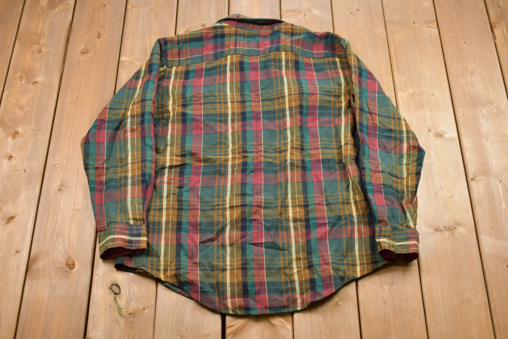 Vintage 1990s St. Johns Bay Lined Flannel Button Up Shirt