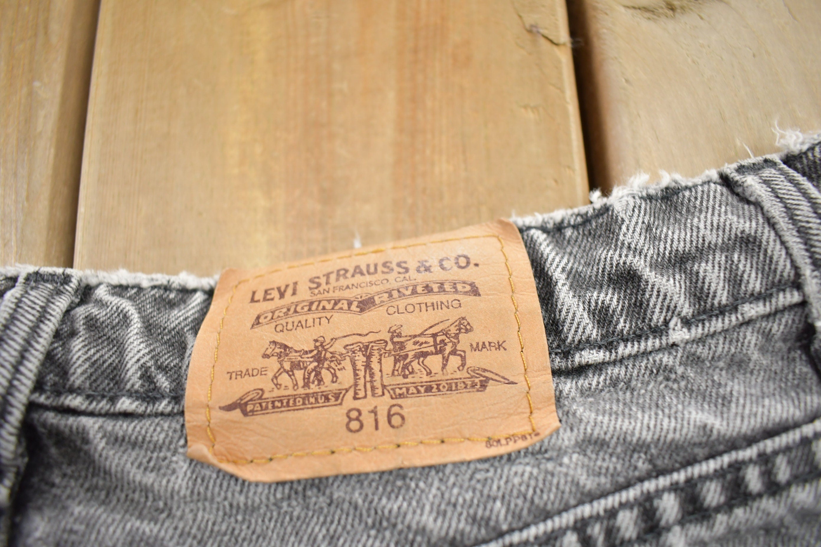 Vintage 1990s Levi's 816 Faded Black Jeans Size 30x30