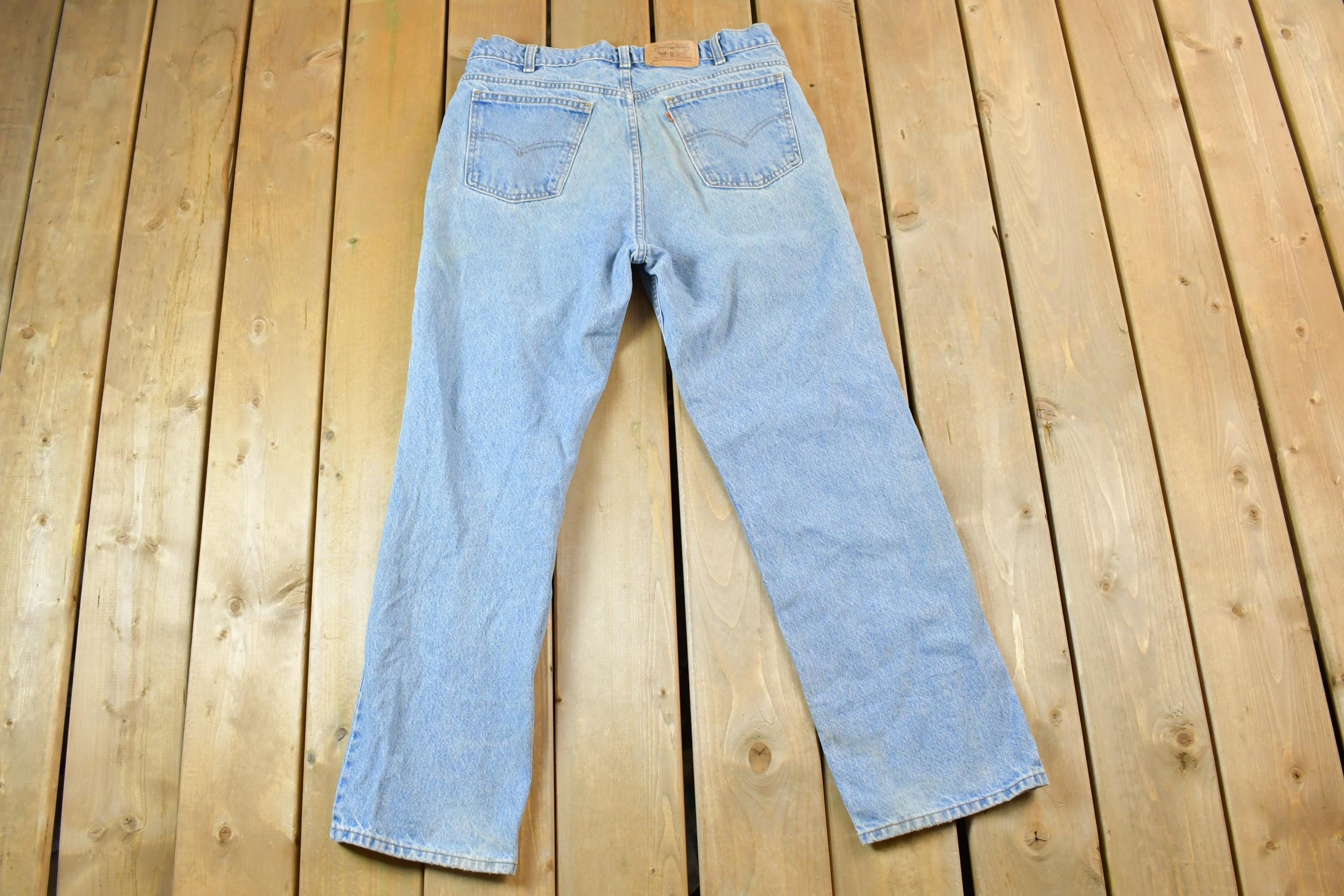 Vintage 1990s Levi Strauss Orange Tab Denim Jeans Size 33 x 29