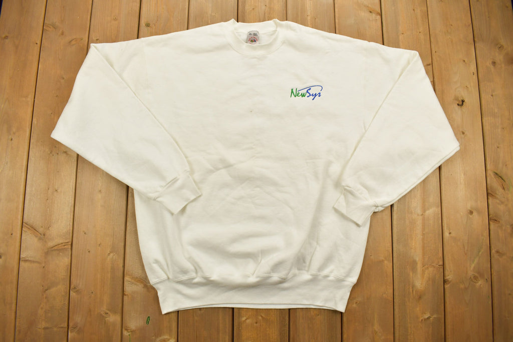 Vintage 1990s New Syn Embroidered Crewneck Sweatshirt