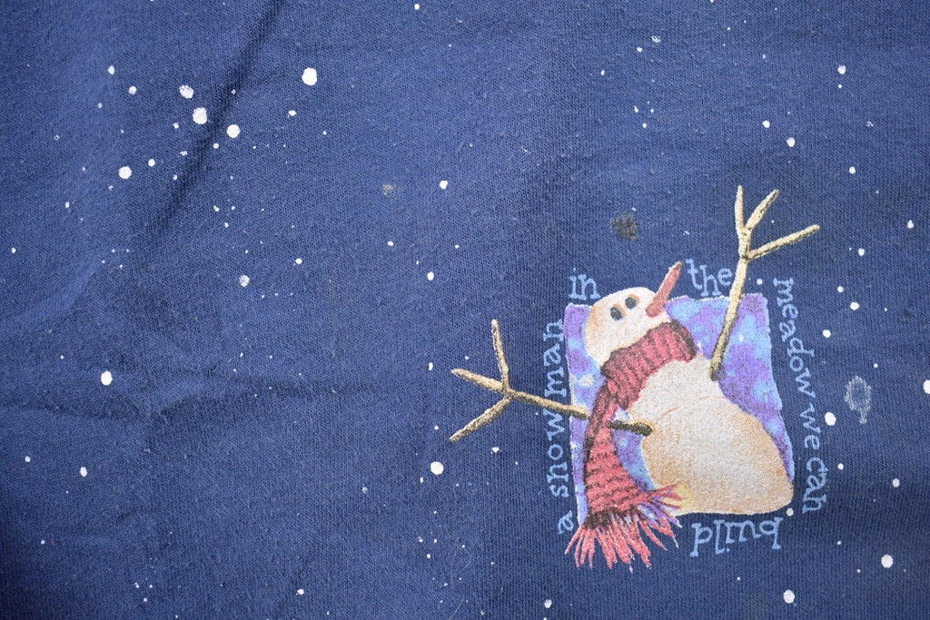Vintage 1990s Snowman Theme Christmas Sweater
