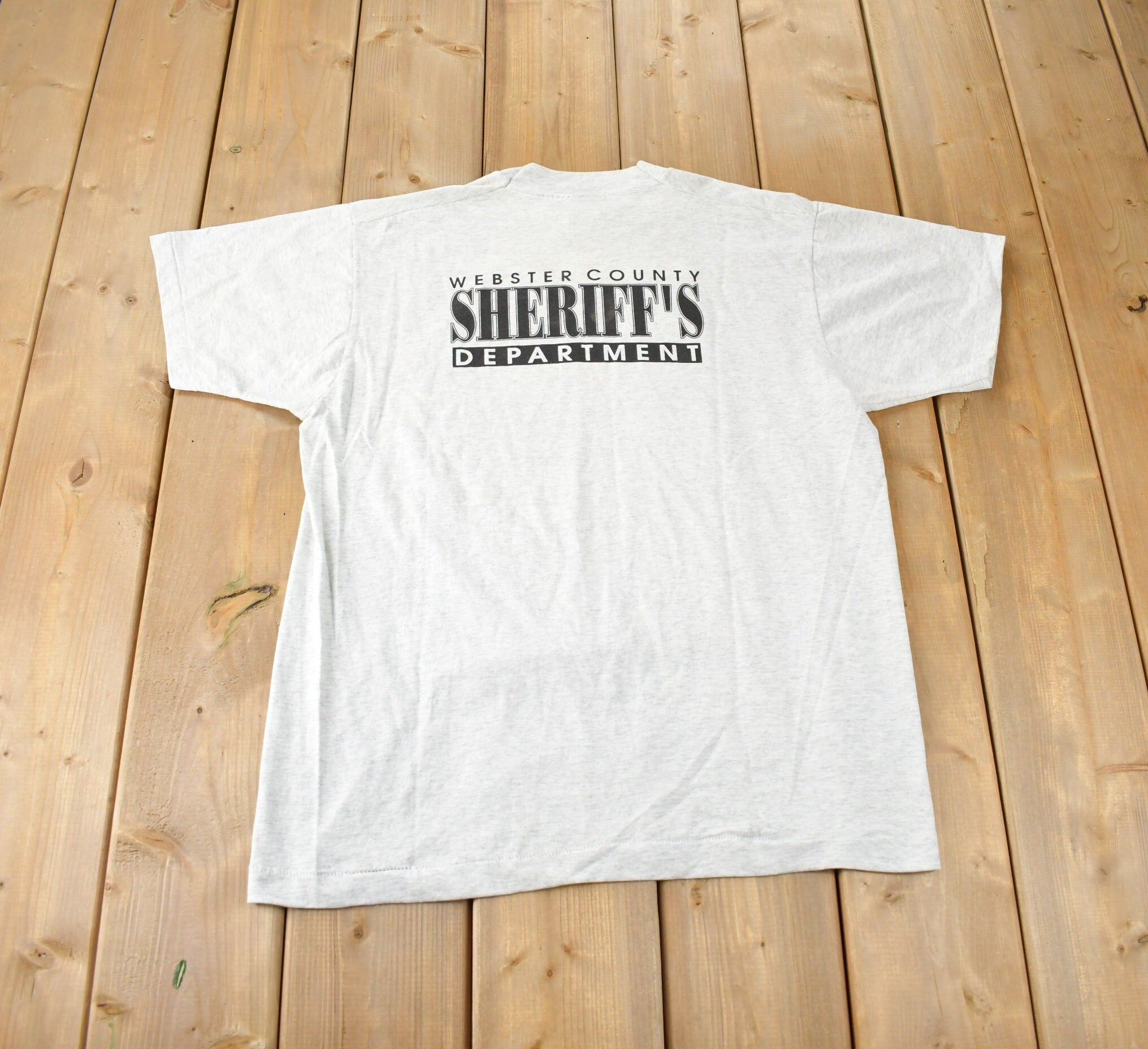 Vintage 1990s D.A.R.E Webster County Sherrif Souvenir T Shirt Made In USA