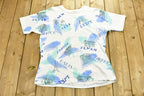 Vintage 1990s Major Cities All Over Print Tourist T-Shirt