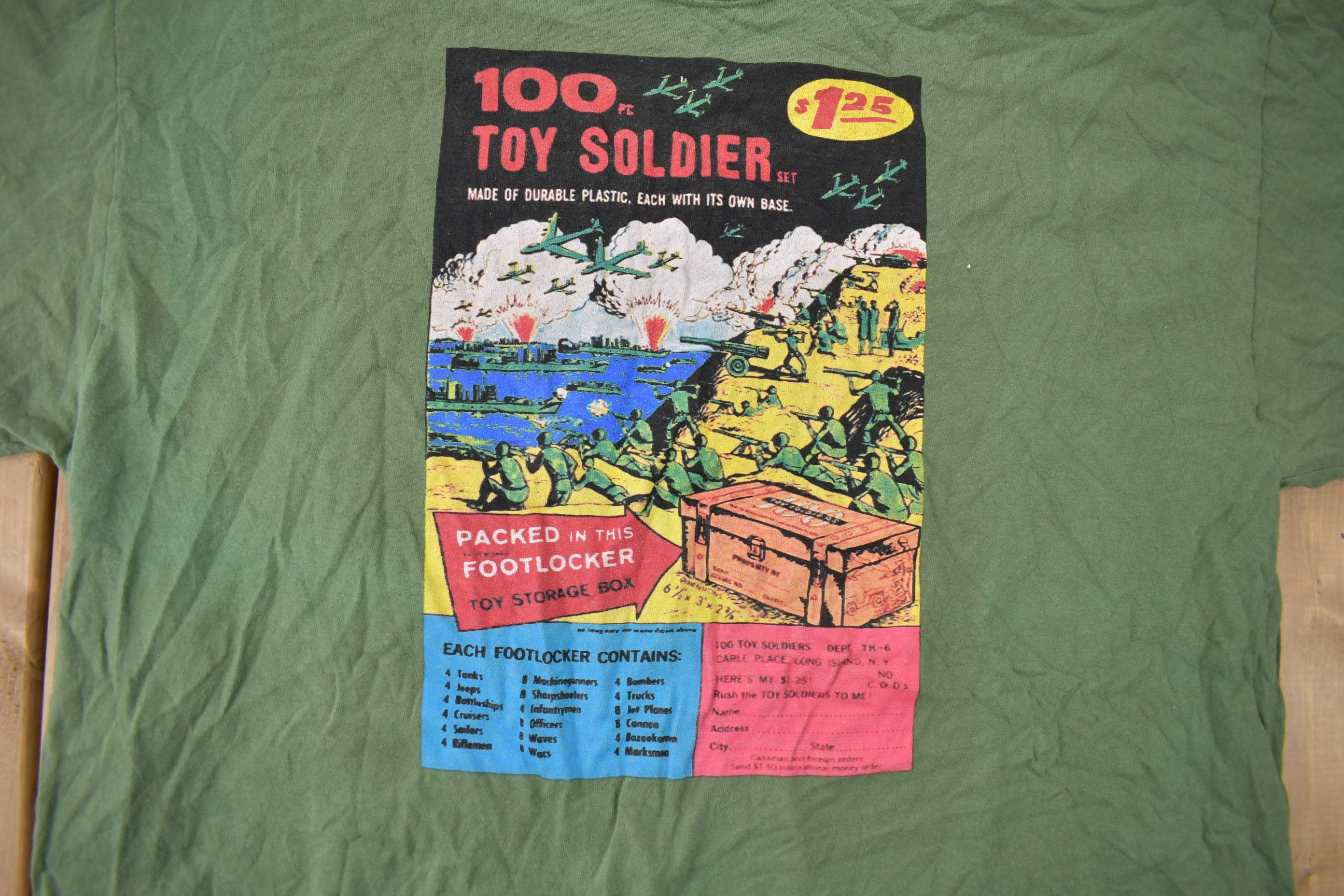 Vintage Y2K Toy Soldier Graphic T Shirt / Vintage T Shirt / Streetwear / Graphic Tee / Vintage Army Toy