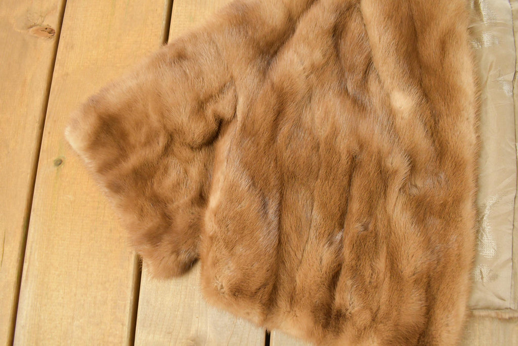 Vintage 1960s Mink Fur Cropped Jacket Women's XS
