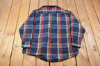 Vintage 1990s Northwest Territory Lined Plaid Button Up Shirt