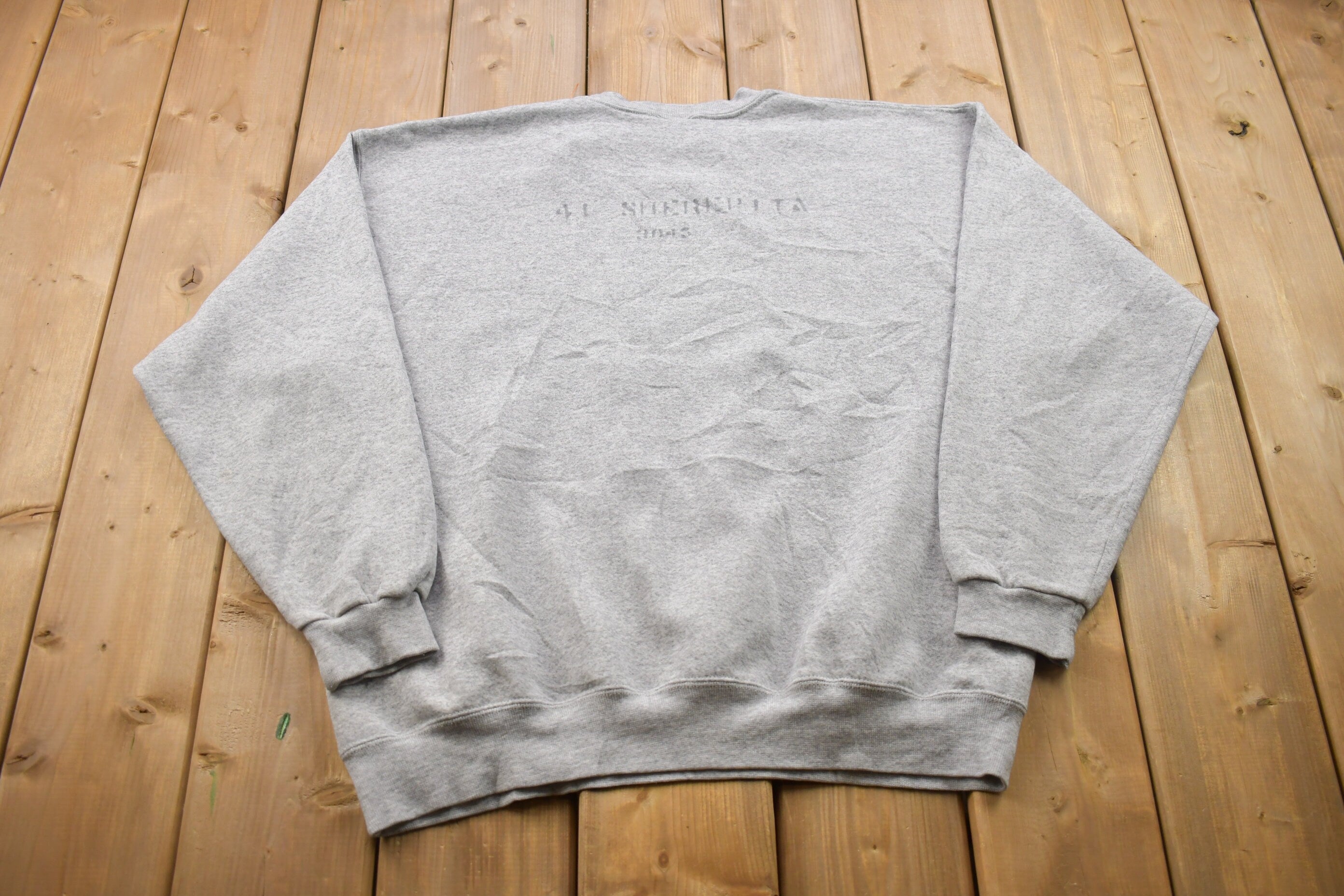 Vintage 1990s Soffe Blank Grey Crewneck Sweatshirt