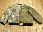 Vintage 1990s Tree Camo Reversible Windbreaker Jacket  Outdoorsman  Hunting Jacket  Streetwear  Remington  All Over Print  Earth Tones