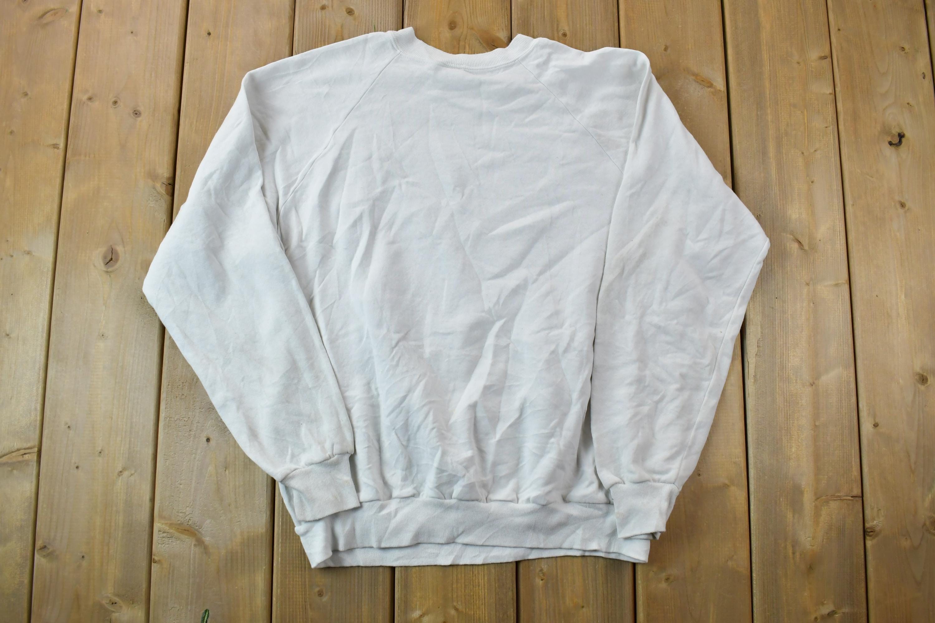 Vintage 1990s Frank Lin Cartoon Books Theme Crewneck Sweatshirt /