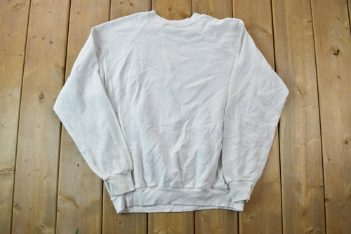 Vintage 1990s Frank Lin Cartoon Books Theme Crewneck Sweatshirt / 90s Crewneck / Made In USA / Streetwear / Graphic Print