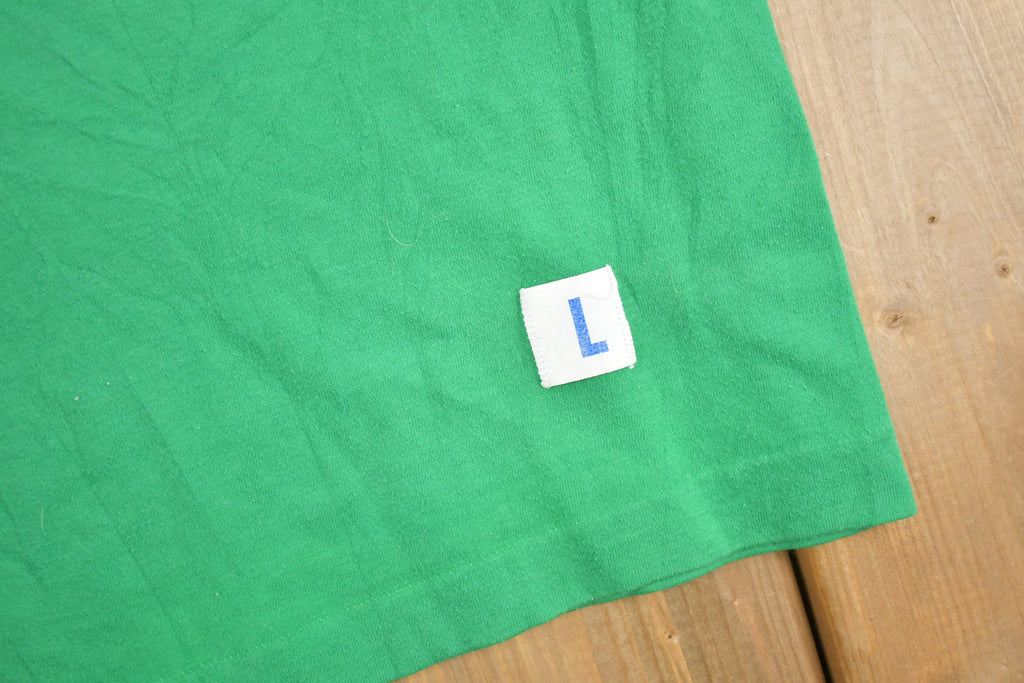 Vintage 1980s Mean Green Machine Train Graphic T Shirt
