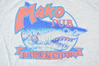 Vintage 1990s Single Stitch Mako Pub Brew and Chew Martha's Vineyard Graphic T-Shirt