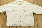 Vintage 1990s Levi's Confetti Painted Denim Jean Jacket