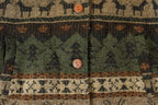 Vintage 1990s Woolrich Nature Pattern Wool Trench Duster Jacket Women's Large