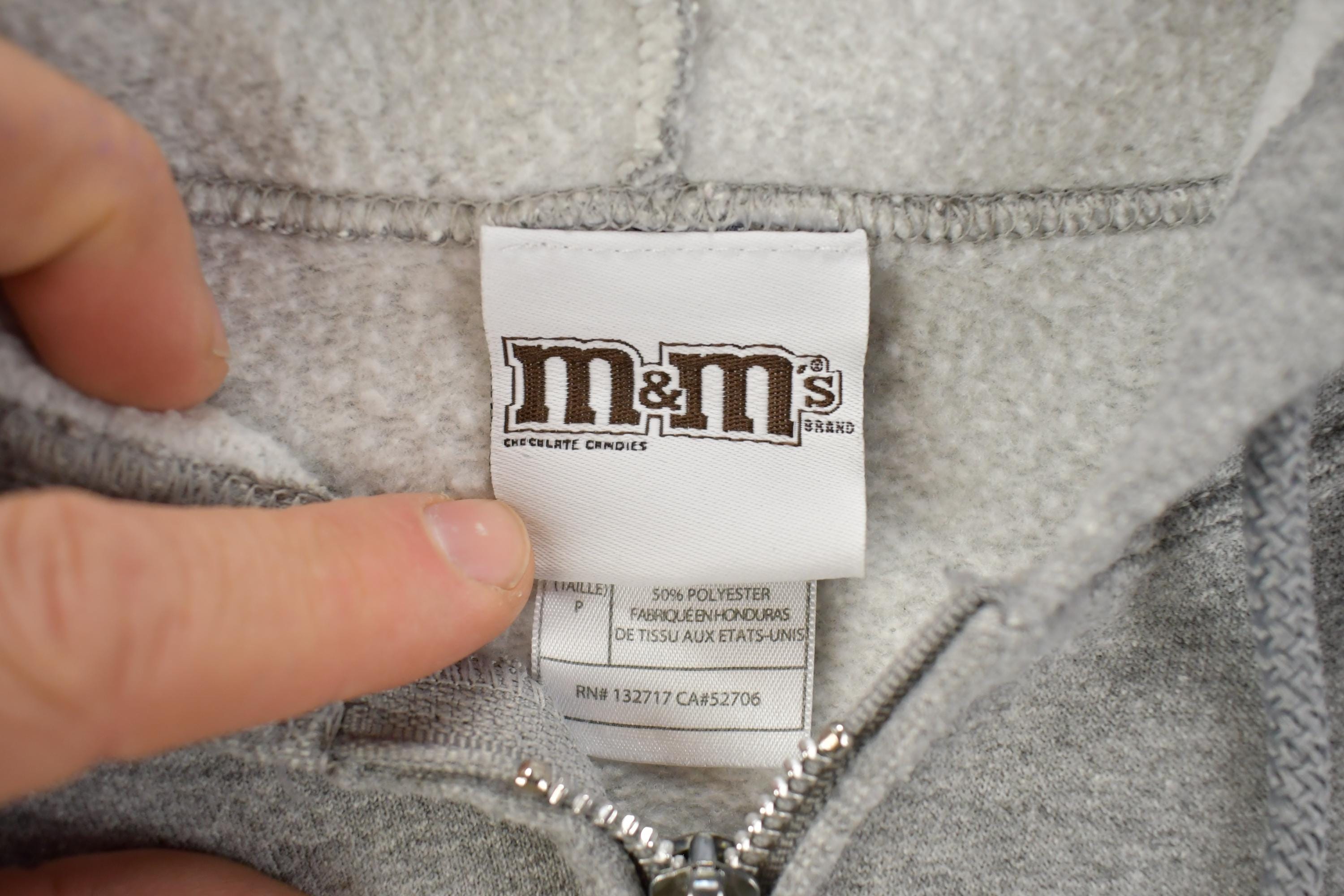 Vintage 1990s Las Vegas M&M's Zip Up Hoodie Sweatshirt