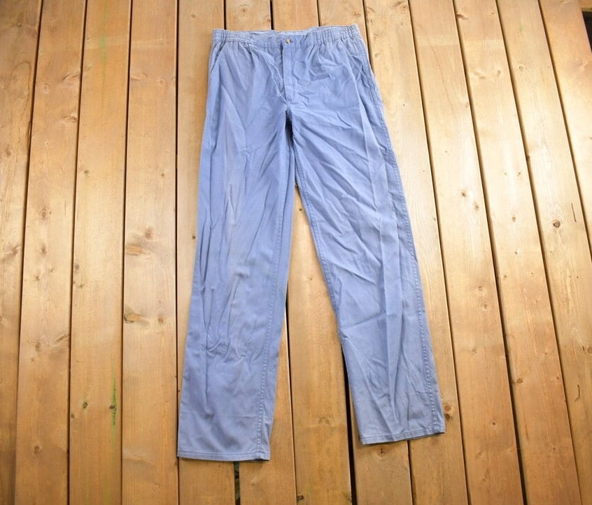 Vintage 1970s Woolrich Blue Trousers Size