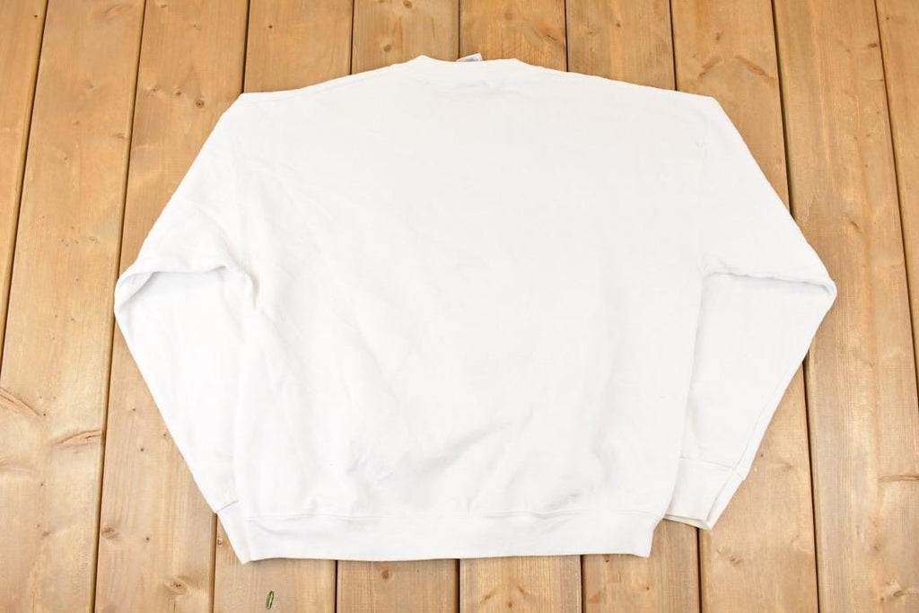 Vintage 1980s Miller Lite Surfing Graphic Print Crewneck Sweatshirt Mens L