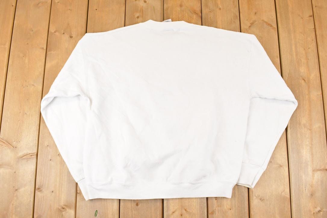 Vintage 1980s Miller Lite Surfing Graphic Print Crewneck Sweatshirt Mens L