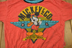 Vintage 1980s Mickey Mouse Reversible All Over Print Disney Crewneck