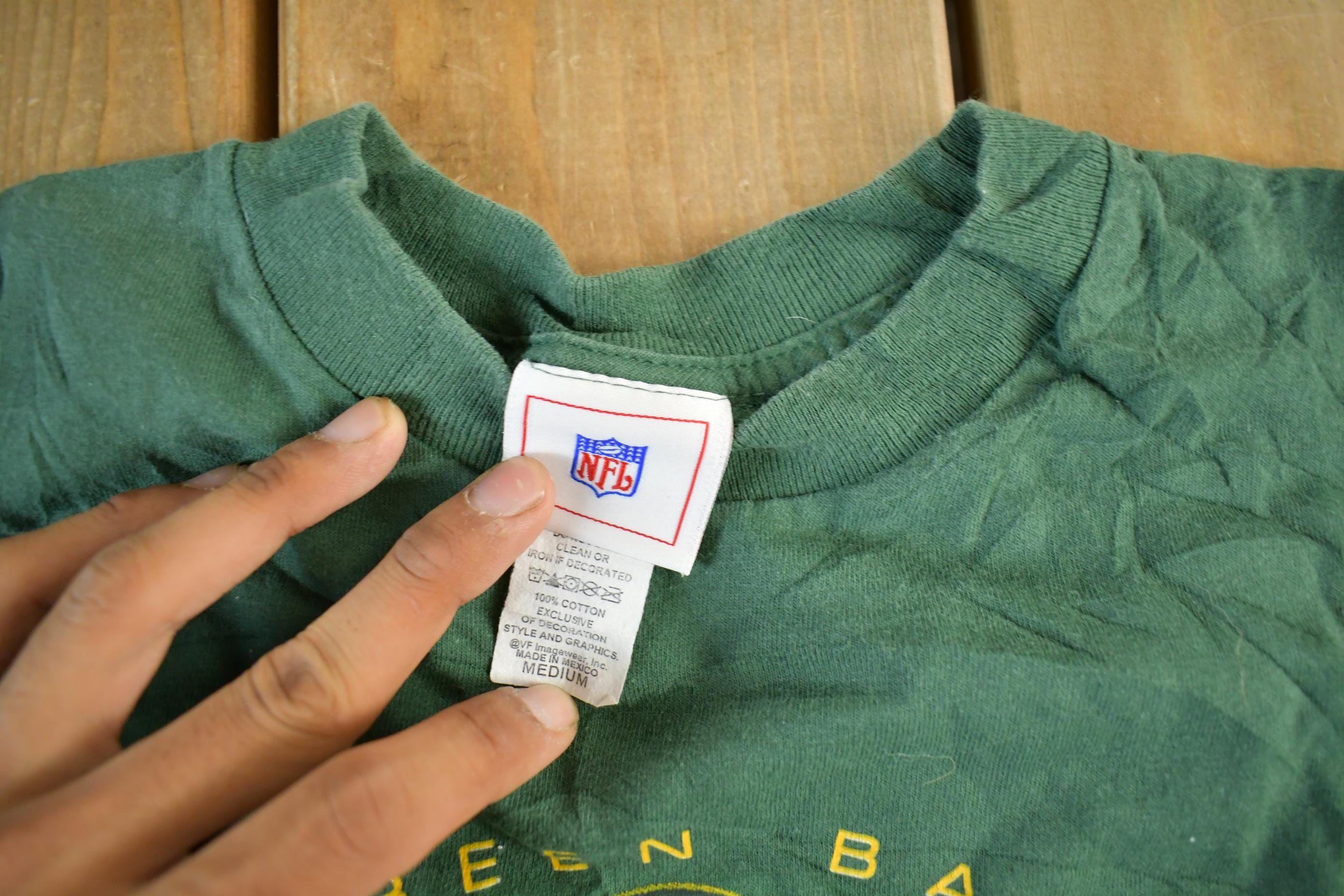 Vintage 2000s Green Bay Packers Graphic Long Sleeve Shirt Men's Medium