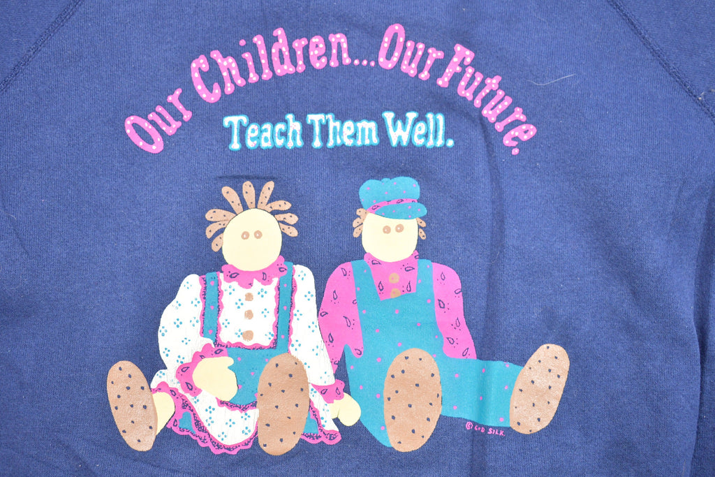 Vintage 1990s Our Children Our Future Crewneck Sweatshirt