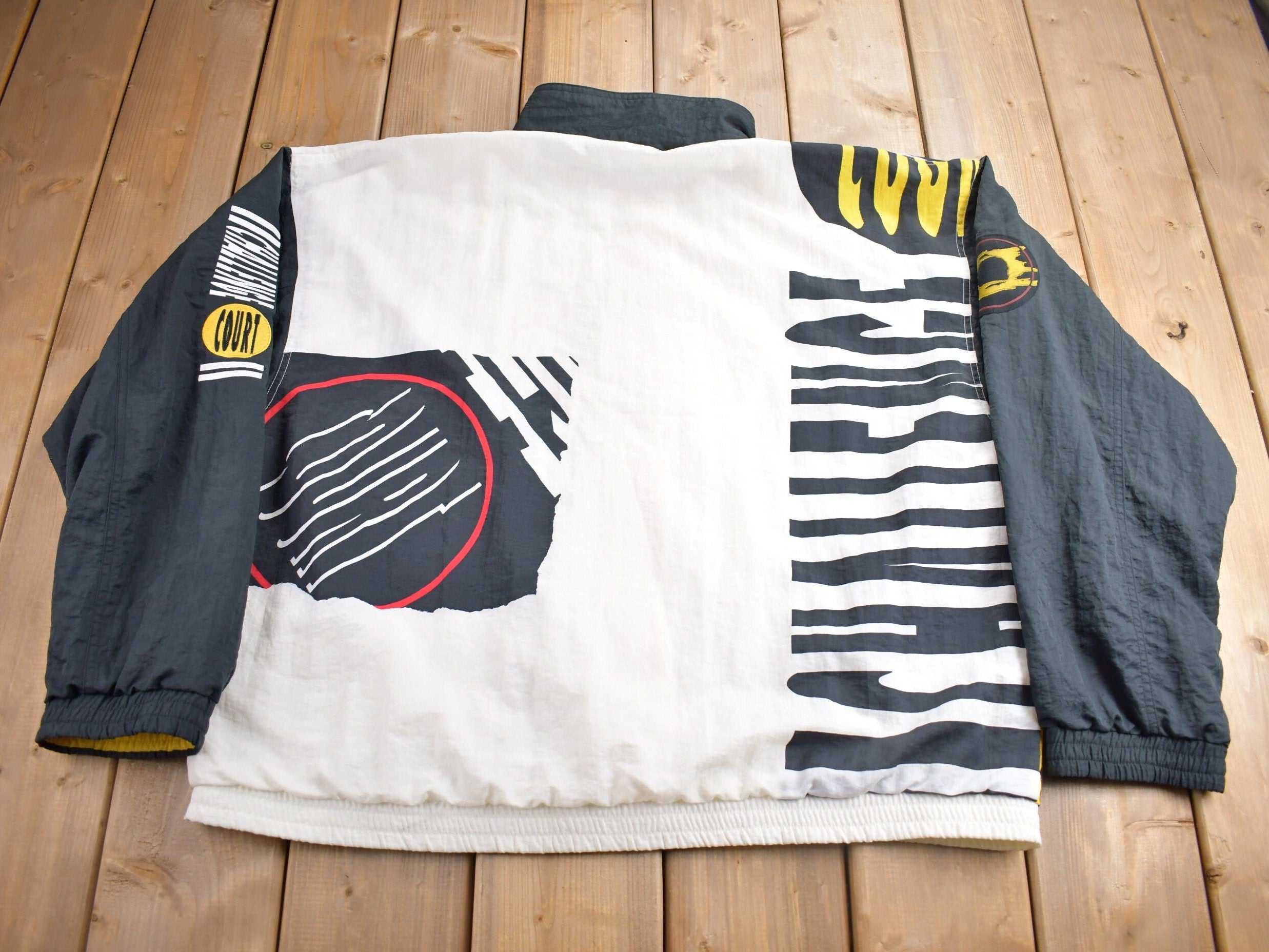 Vintage 1980s Nike Challenge Court Color Block Windbreaker Jacket
