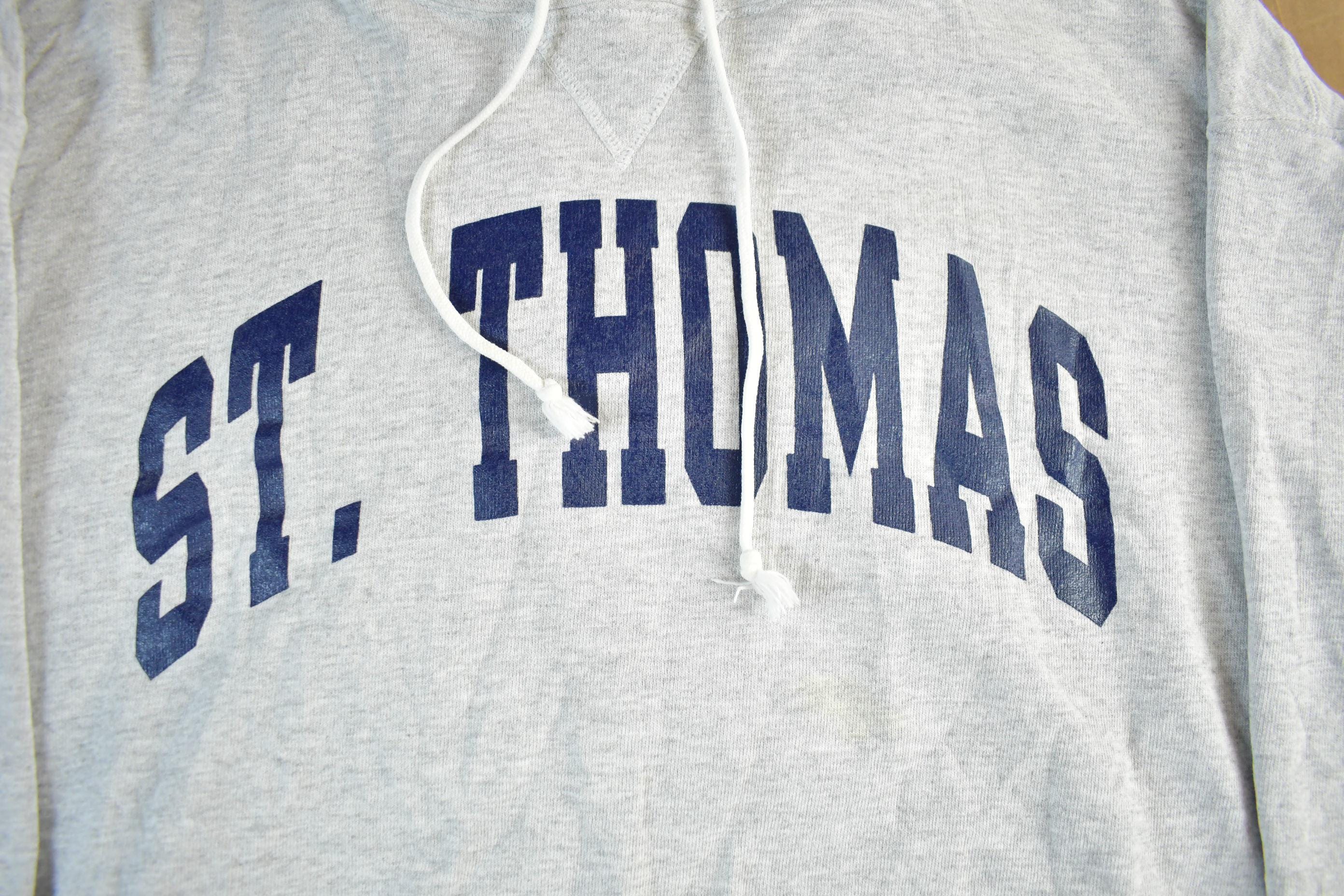 Vintage 1990s University Of St. Thomas Champion Collegiate Hoodie Men's 2XL  College Sweatshirt  NCAA Sweatshirt  Sportswear  Americana