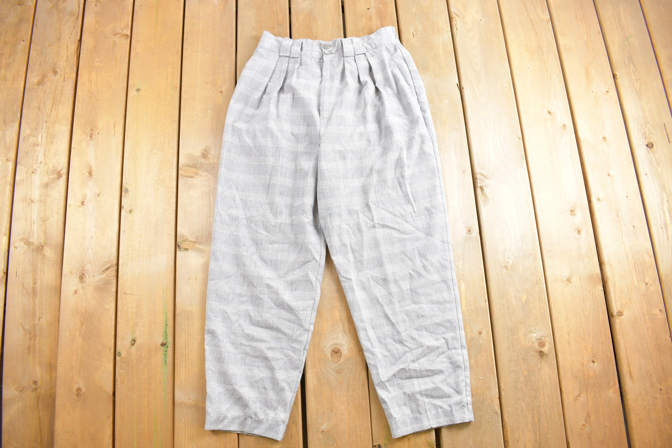 Vintage 1980's Fundamental Things Pleated Trousers Size 29 - 31 x 25
