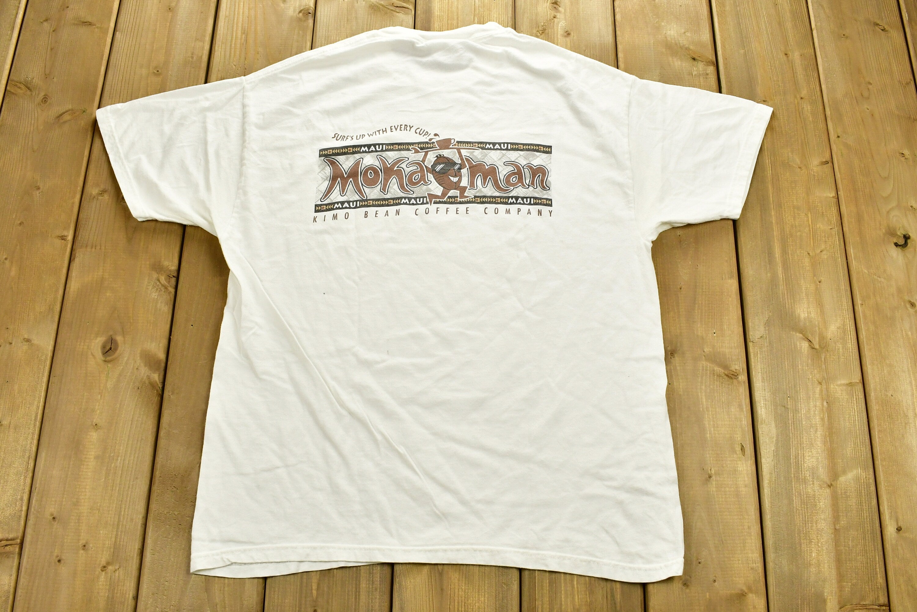 Vintage 1990s Kimo Bean Coffee Company Hawaii T-Shirt