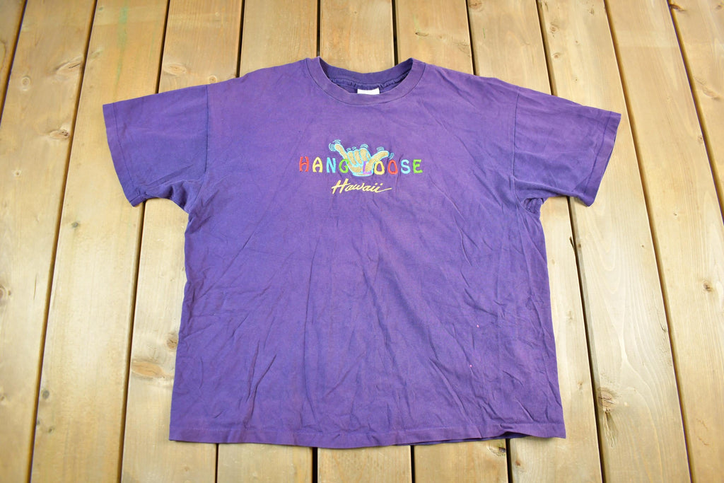 Vintage 1990s Hawaii Hang Loose T-Shirt Women's Large