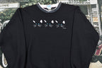 Vintage 1994 Black Cat Double Collar Graphic Crewneck