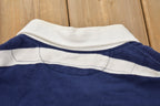 Vintage 1990s Polo Ralph Lauren Yellow Horse Stripped Embroidered Rugby Sweatshirt