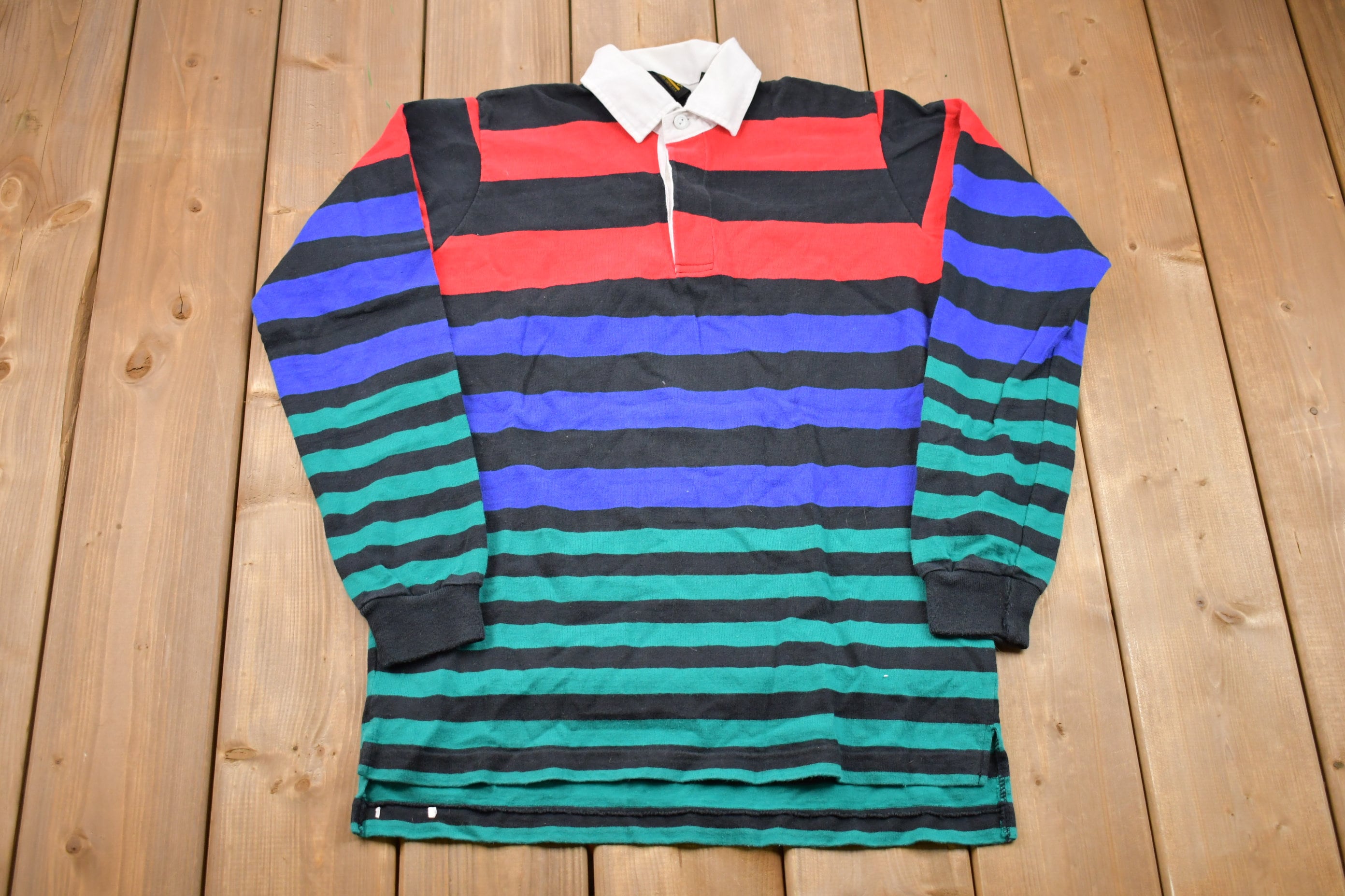 Vintage 1990s Eddie Bauer Rugby Collared Sweatshirt  90s Collared Shirt  Souvenir  Athleisure  Streetwear  90s Eddie Bauer