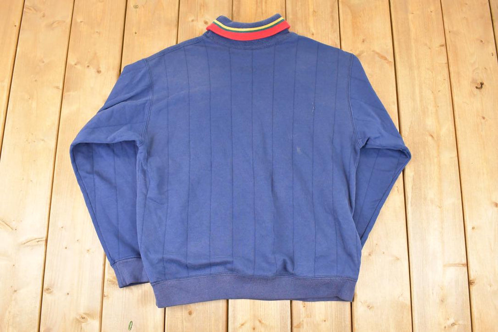 Vintage 1990s International Sport Embroidered Crest Logo Crewneck Sweatshirt Mens L