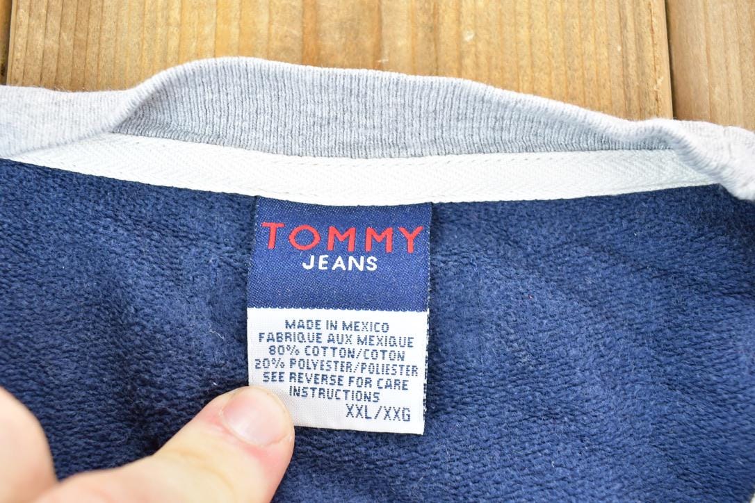 Vintage 1990s Tommy Hilfiger Tommy Jeans Fleece Crewneck Sweatshirt
