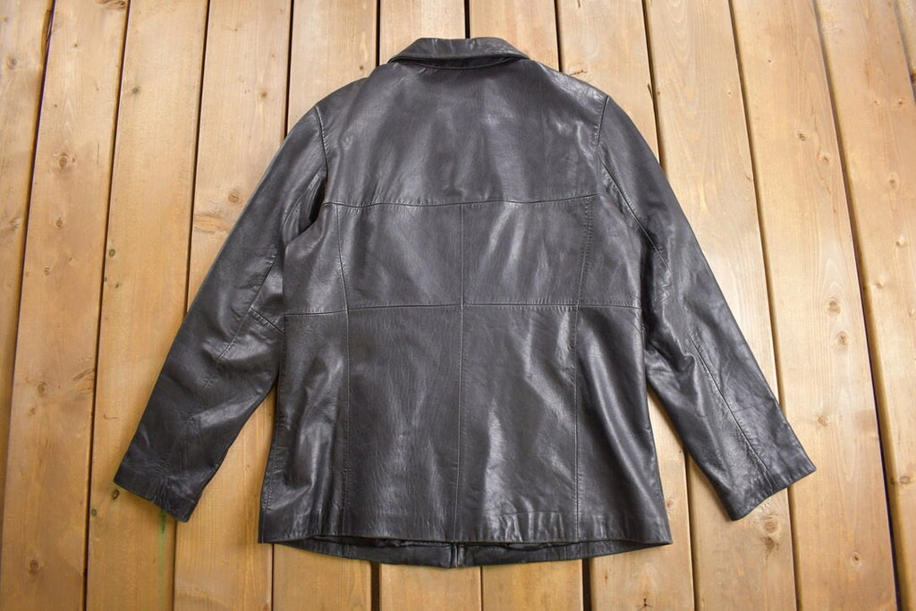 Vintage 1990s Leather Jacket / Fall Outerwear / Leather Coat / Winter Outerwear / Streetwear Fashion / Suede Jacket