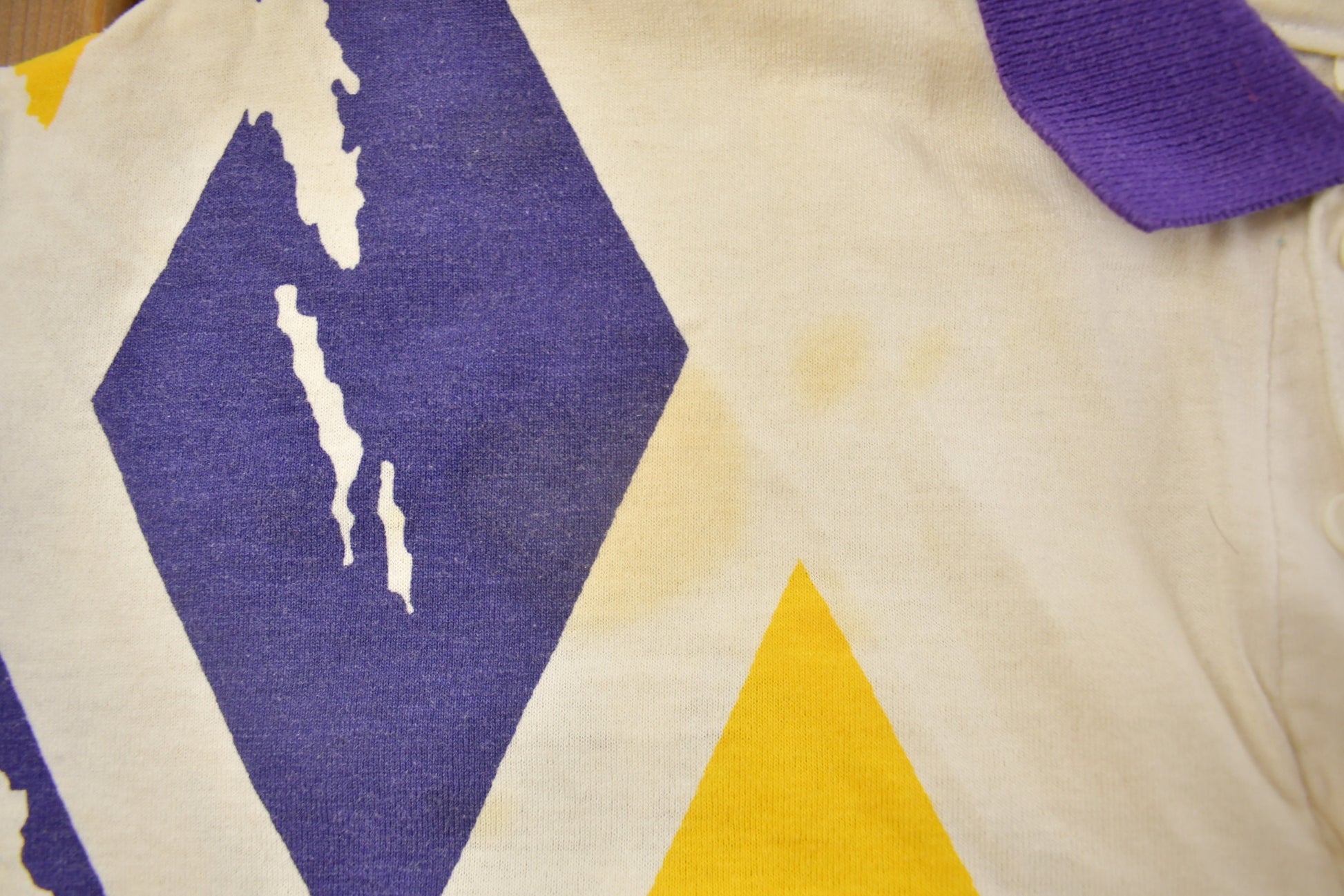 Vintage 1990s Fredericksburg Falcons Graphic Collard Polo Shirt