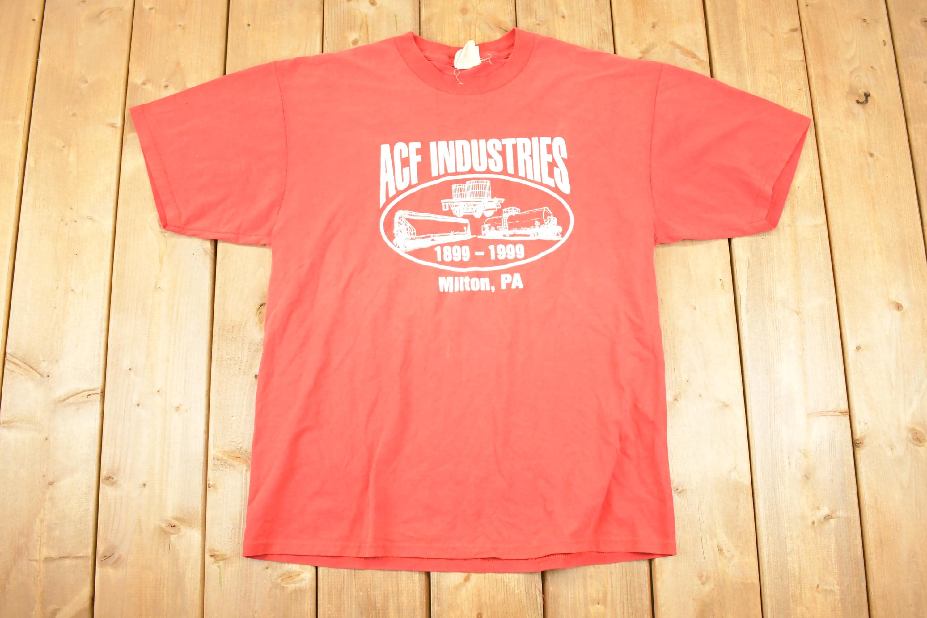 Vintage 1990s ACF Industries Souvenir Travel T-Shirt Men's L