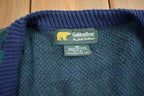 Vintage 1990s Golden Bear Golf Embroidered Knit Cardigan Sweater