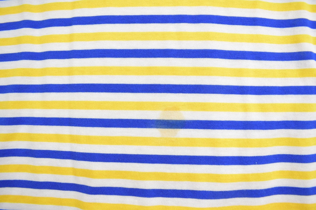 Vintage 1990s Horizontal Stripe Pocket T-Shirt